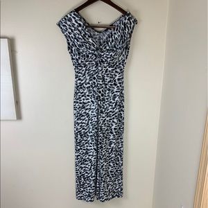 Tiana B Dress Size Small Black Gray White